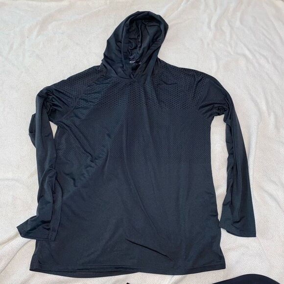 Men’s lightweight hooded gray and black hoodie | Sz XXL (NO SIZE TAG) - Picture 3 of 3